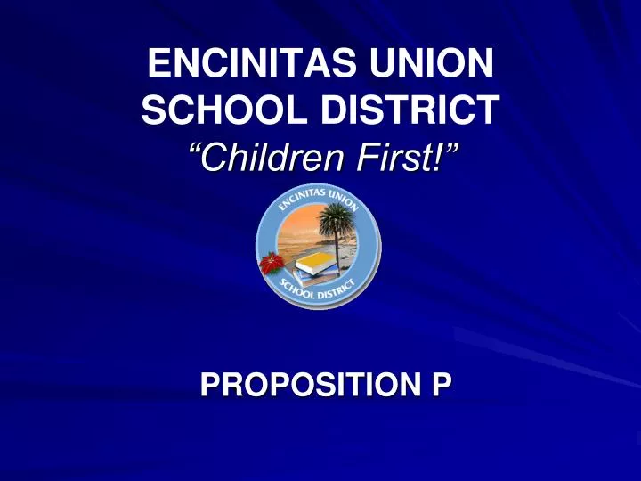 encinitas union school district children first
