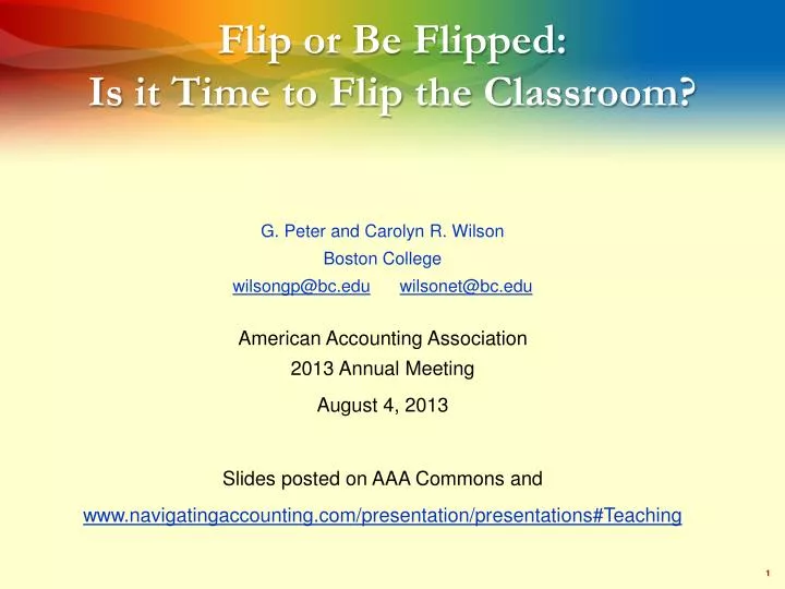 flip or be flipped is it time to flip the classroom