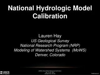 National Hydrologic Model Calibration