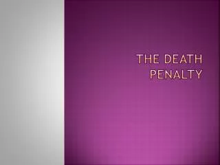 The Death Penalty