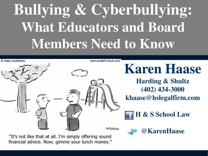 bullying cyberbullying what educators and board members need to know