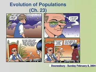 Evolution of Populations (Ch. 23)