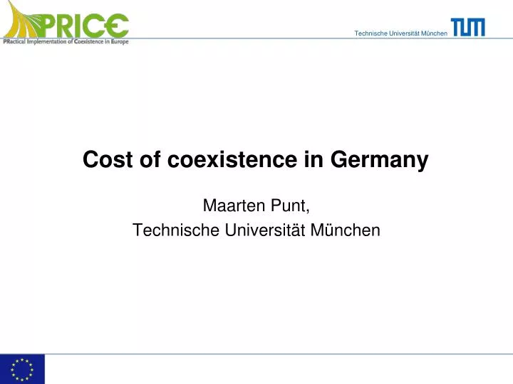 cost of coexistence in germany