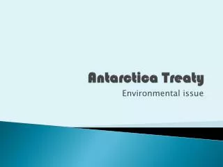 Antarctica Treaty