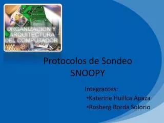 Protocolos de Sondeo SNOOPY