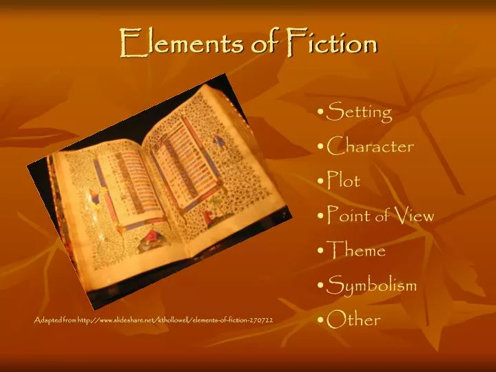 elements of fiction