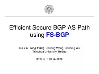 Efficient Secure BGP AS Path using FS-BGP