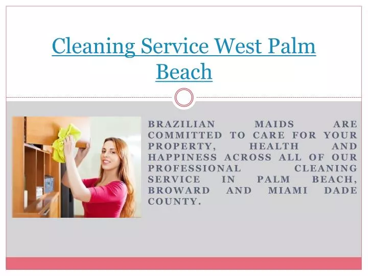 cleaning service west palm beach