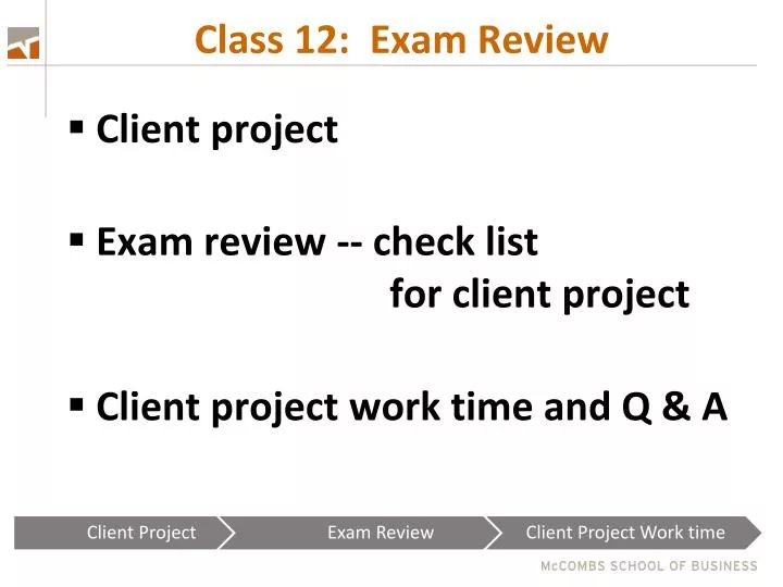 class 12 exam review