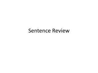 Sentence Review