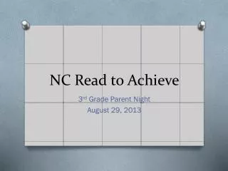 NC Read to Achieve