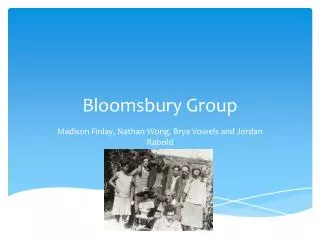 bloomsbury group