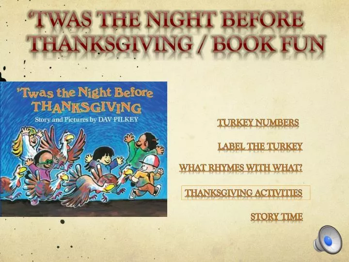 twas the night before thanksgiving book fun