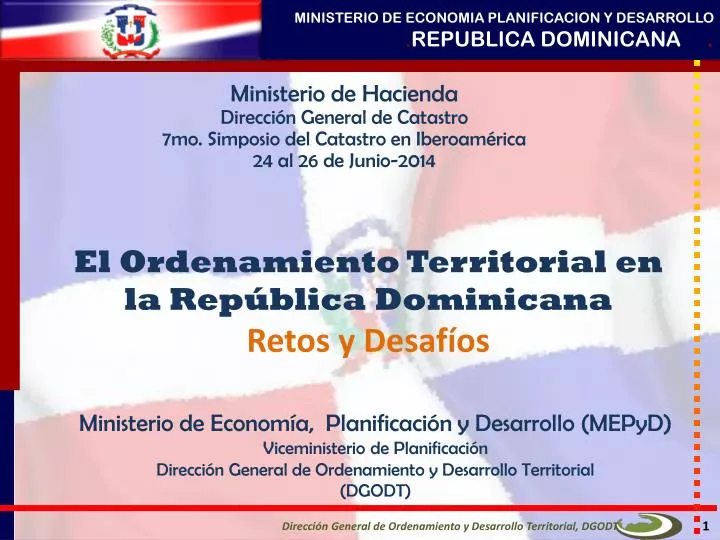 el ordenamiento territorial en la rep blica dominicana retos y desaf os
