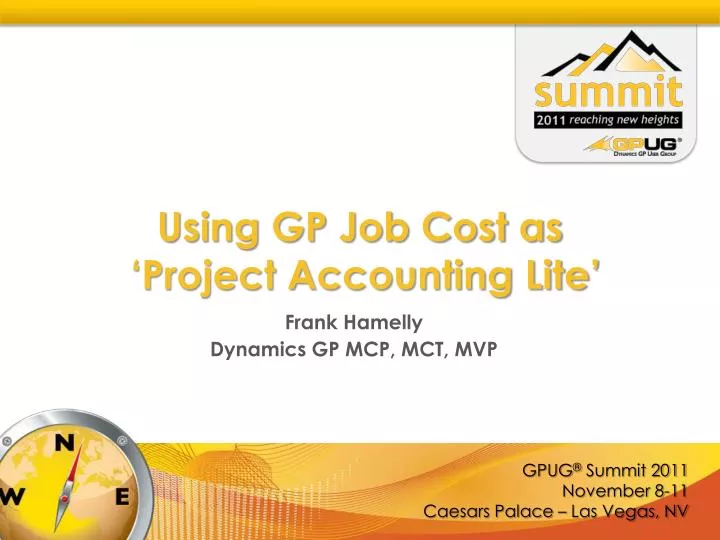 using gp job cost as project accounting lite