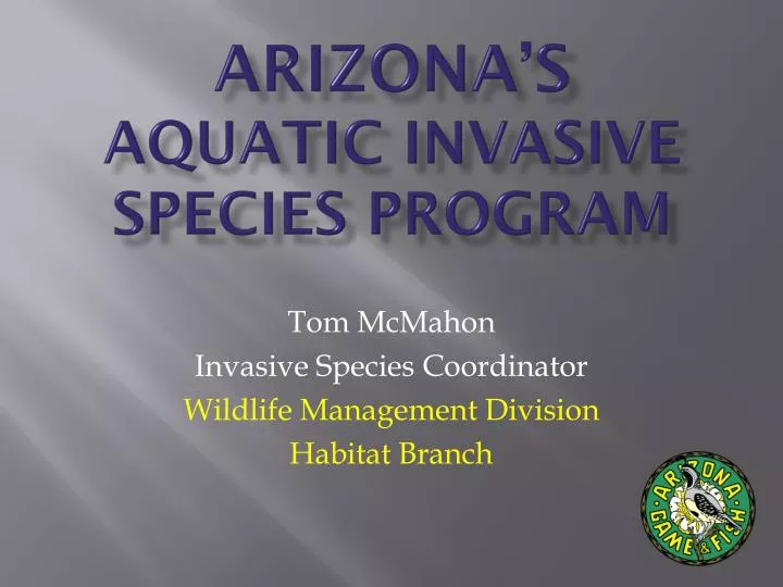 arizona s aquatic invasive species program