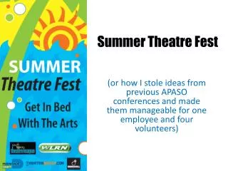 Summer Theatre Fest