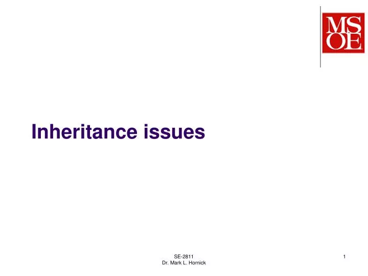 inheritance issues