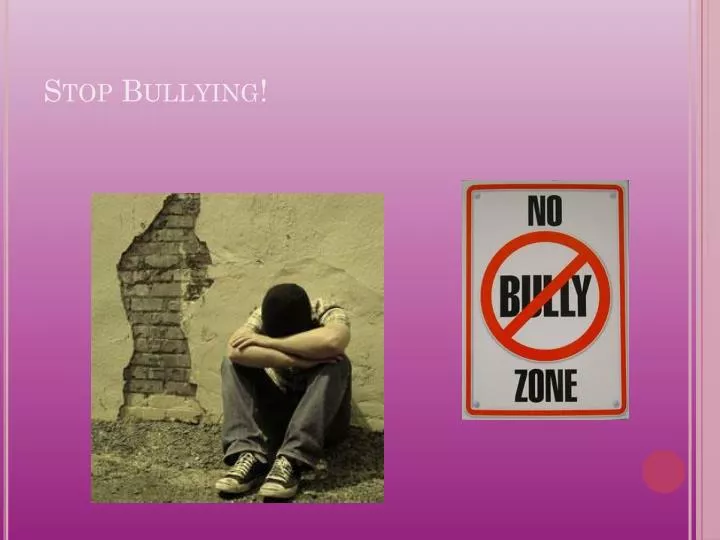 stop bullying