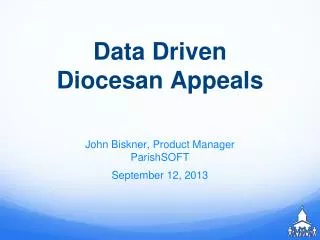 Data Driven Diocesan Appeals