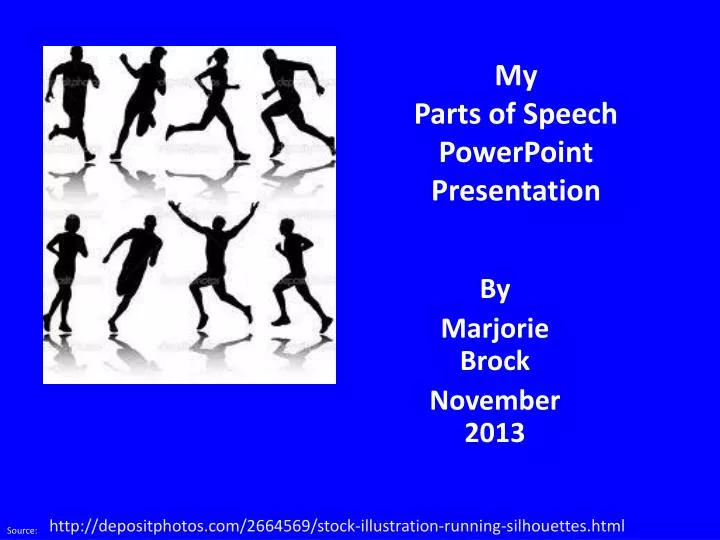 my parts of speech powerpoint presentation