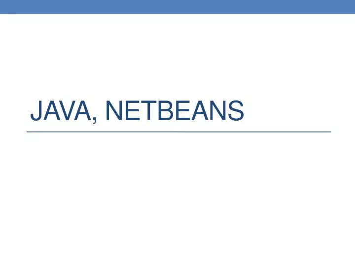 java netbeans