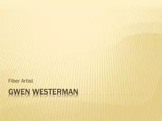 Gwen Westerman