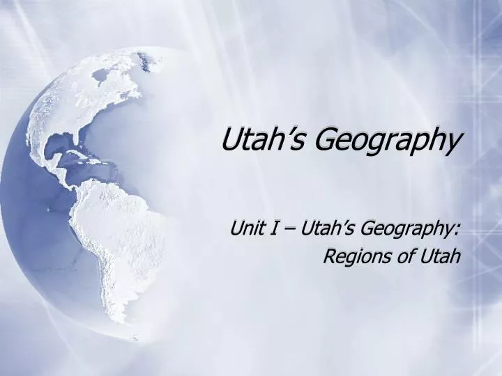 utah s geography