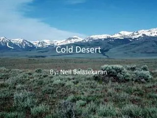 Cold Desert