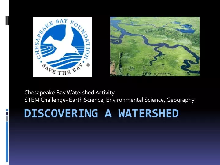 chesapeake bay watershed activity stem challenge earth science environmental science geography