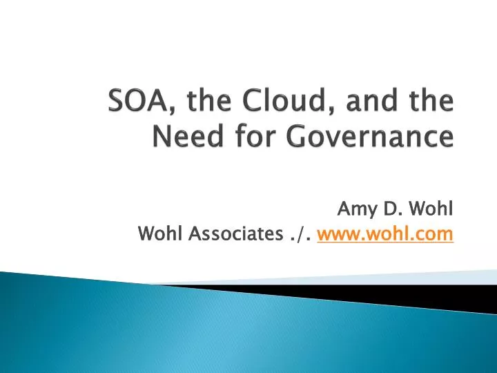 soa the cloud and the need for governance