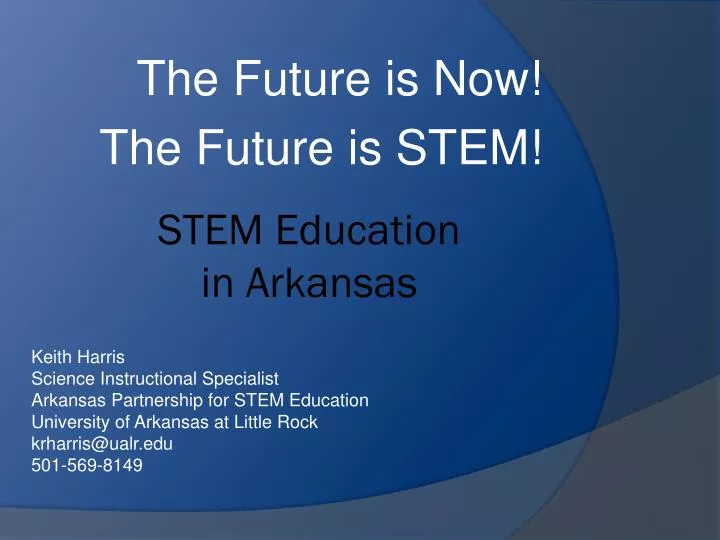 the future is now the future is stem