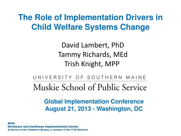 the role of implementation drivers in child welfare systems change