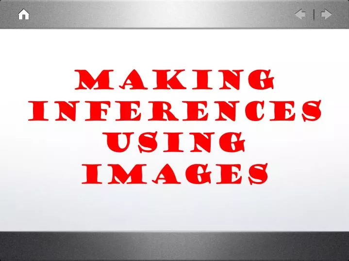 making inferences using images