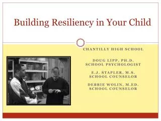 Building Resiliency in Your Child