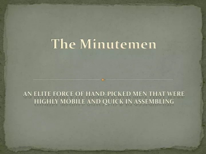 the minutemen