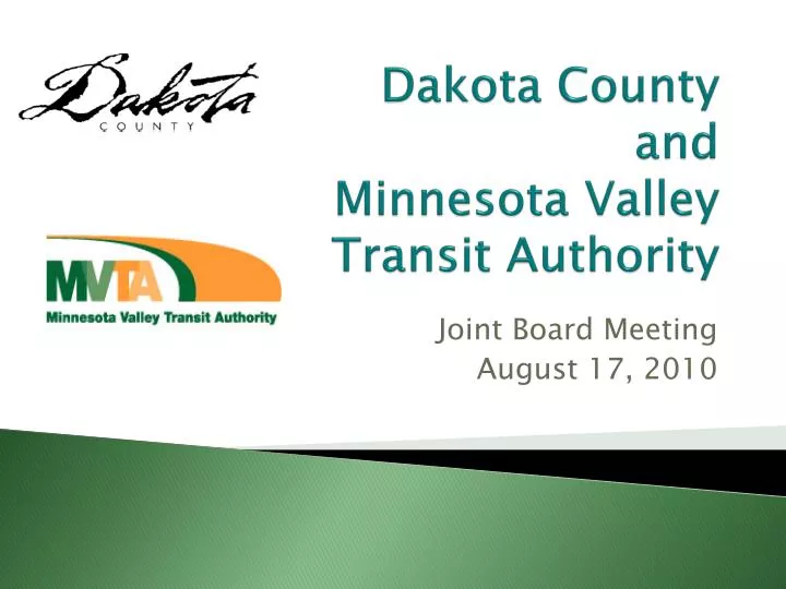 dakota county and minnesota valley transit authority
