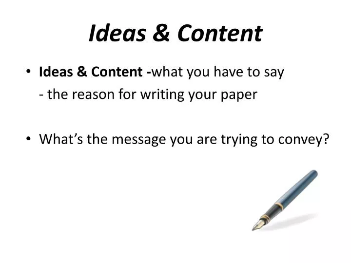 ideas content