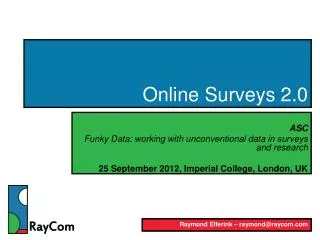 Online Surveys 2.0