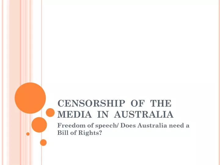 censorship of the media in australia