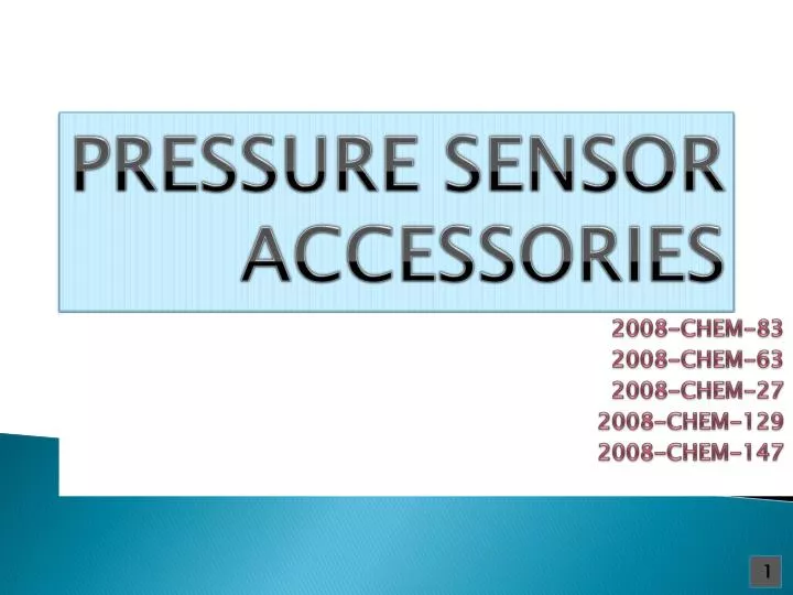 pressure sensor accessories