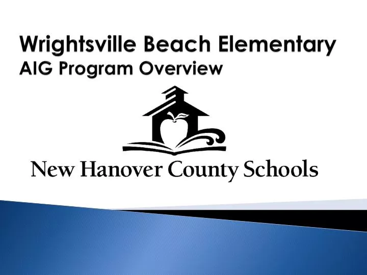 wrightsville beach elementary aig program overview