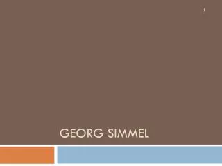 Georg Simmel