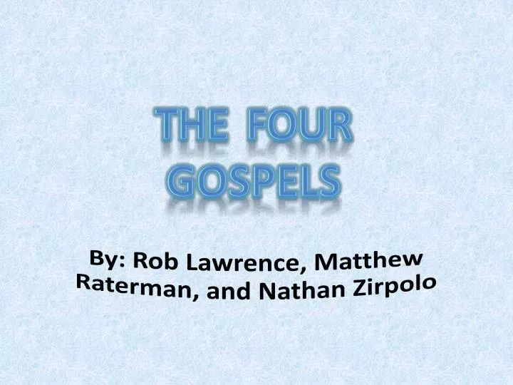 by rob lawrence matthew raterman and nathan zirpolo