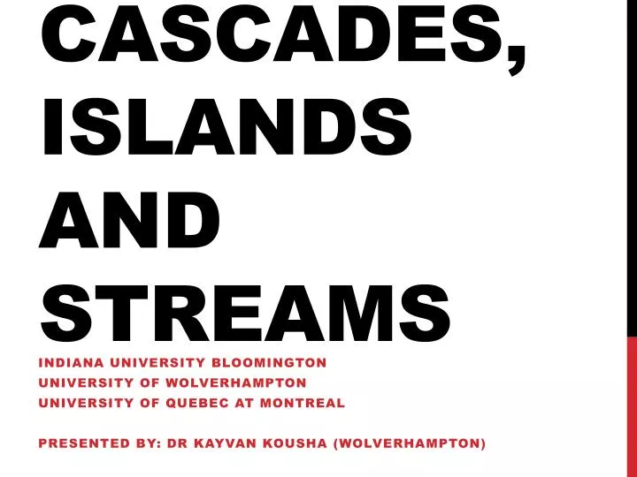 cascades islands and streams