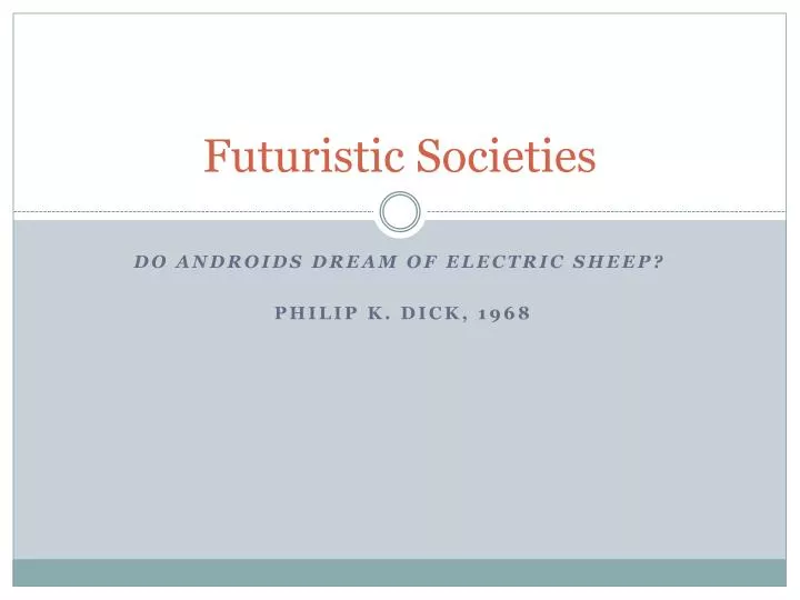 futuristic societies
