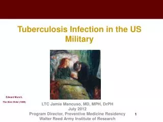 Tuberculosis Infection in the US Military