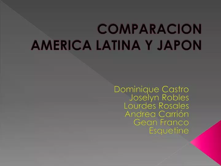 comparacion america latina y japon