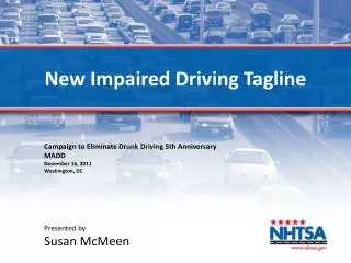 New Impaired Driving Tagline