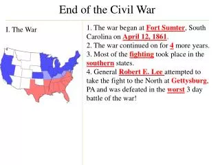 end of the civil war